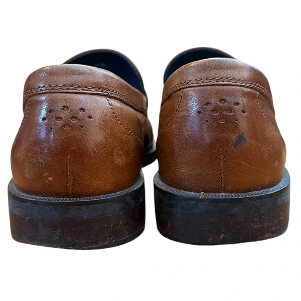 Cole Haan Pinch Maine Classic Penny Loafer Brown Leather Slip-On Prep Shoe 7.5M